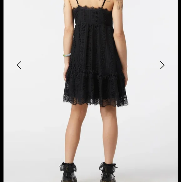 Dangerfield goth hook and eyelet babydoll dress BNWT gothic killstar like - Picture 7 of 7